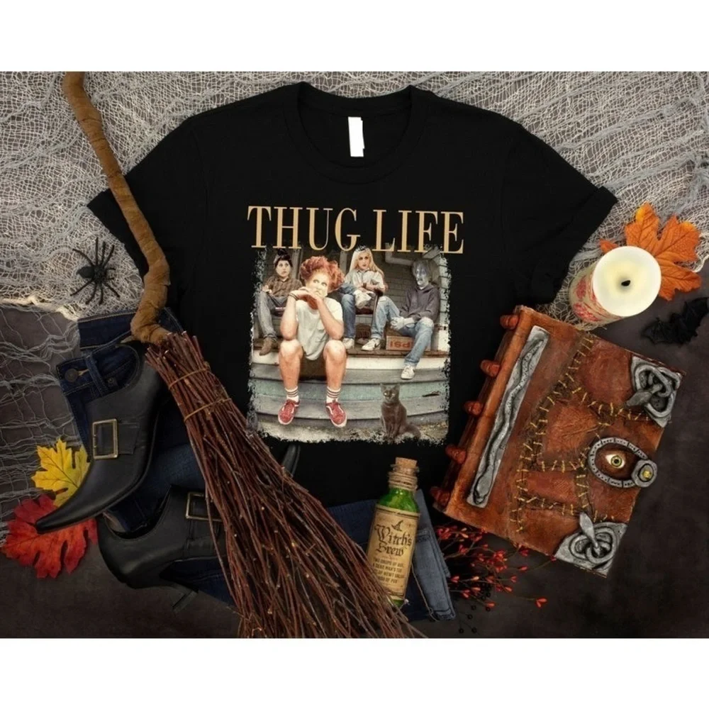 Thug Life Halloween Bad Witches Retro Witches Movie Retro Character Shirt - Picture 1 of 4